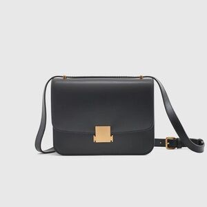 Quince Italian Leather Box Shoulder Handbag